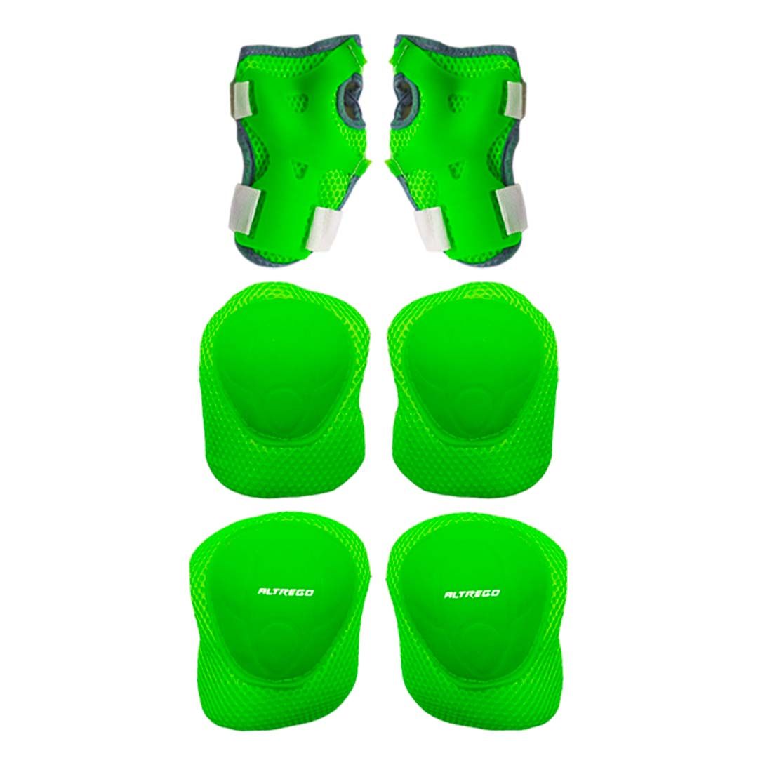 PROTECTORES INFANTILES VERDE (coderas, rodilleras, muñequeras)